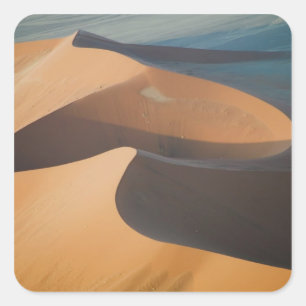Adesivo Quadrado Namíbia, Soussevlei, Grandes Dunas de Areia Vermel