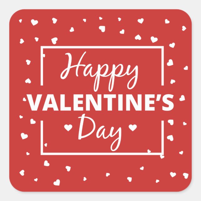 Adesivo Quadrado Namorados moderno (Frente)