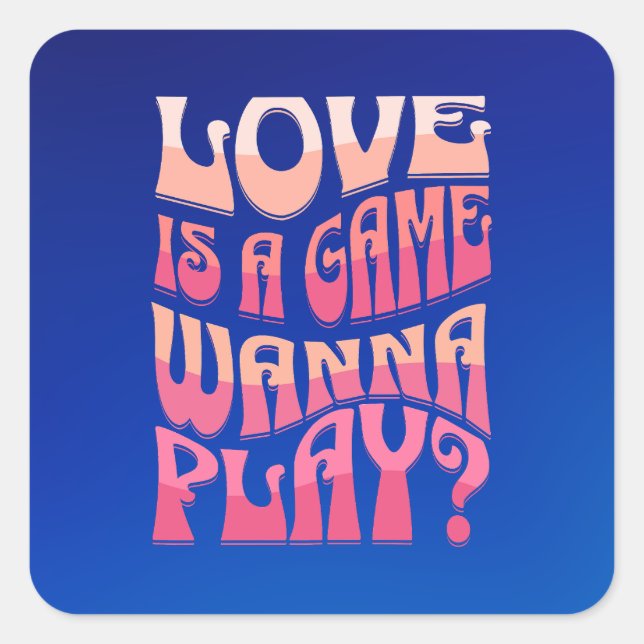 Adesivo Quadrado Namorados Típico Engraçado (Frente)