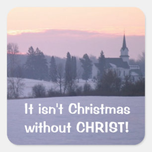 Adesivo Quadrado Não é Natal