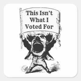 Adesivo Quadrado Não foi por isso que votei