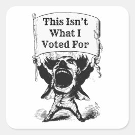 Adesivo Quadrado Não foi por isso que votei