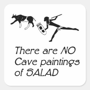 Adesivo Quadrado Não Há Pinturas Rupestres de Salada
