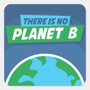 Adesivo Quadrado Não Há Planeta B
