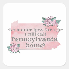 Adesivo Quadrado Não importa o quão longe eu vá eu ainda chamo Pens