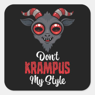 Adesivo Quadrado Não Krampus Meu Estilo