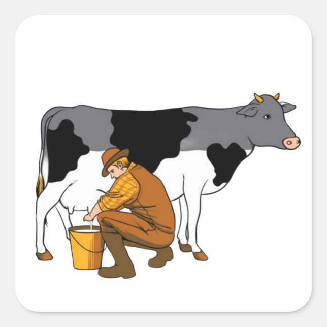 Adesivo Quadrado Não Mais Leite (Frente)