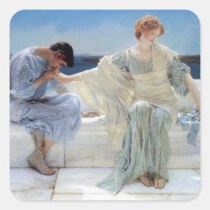 Adesivo Quadrado Não me pergunte mais por Sir Lawrence Alma Tadema