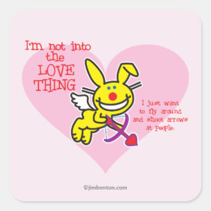 Adesivo Quadrado Não Na Coisa Do Amor
