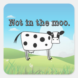Adesivo Quadrado Não na Lua