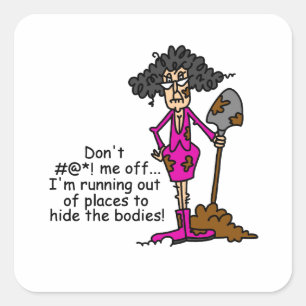 Adesivo Quadrado Não se meta comigo