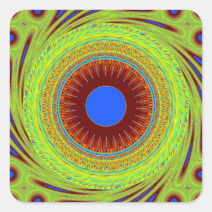 Adesivo Quadrado Não se preocupe seja Impressão de arte feliz