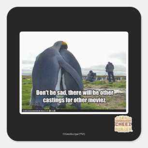 Adesivo Quadrado Não seja triste