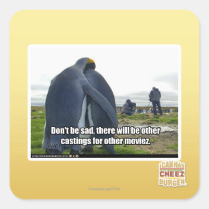 Adesivo Quadrado Não seja triste