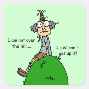 Adesivo Quadrado Não sobre o humor do monte