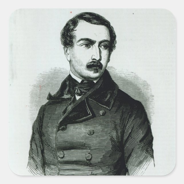 Adesivo Quadrado Napoleão Bonaparte como representante das Pessoas (Frente)