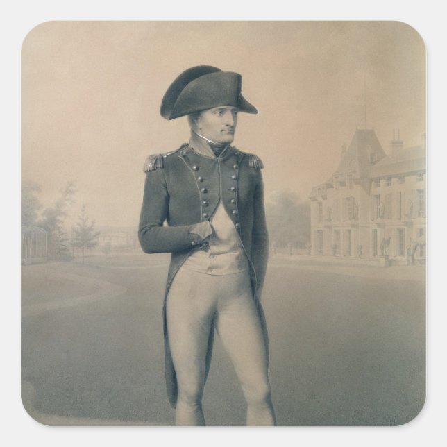 Adesivo Quadrado Napoleão Bonaparte Primeiro Cônsul em Malmaison (Frente)