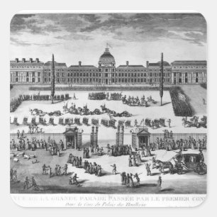 Adesivo Quadrado Napoleão Bonaparte Primeiro Cônsul, Revisando Trop