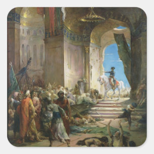 Adesivo Quadrado Napoleon Bonaparte na mesquita grande no Cairo