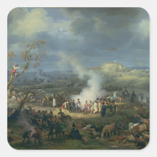 Adesivo Quadrado Napoleon que visita um Bivouac