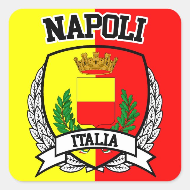 Adesivo Quadrado Napoli (Frente)
