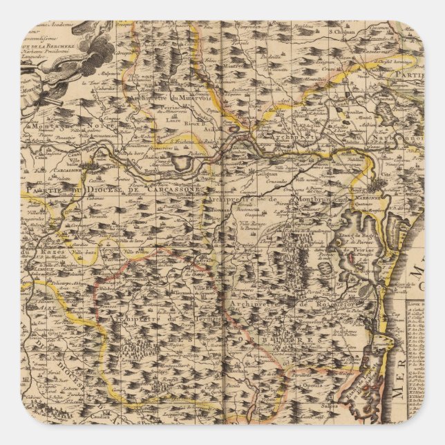 Adesivo Quadrado Narbonne França (Frente)