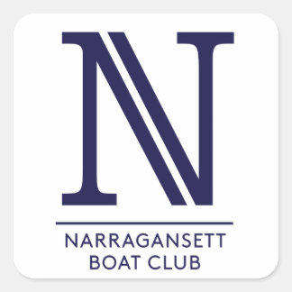 Adesivo Quadrado Narragansett Boat Club Glossy Square Sticker