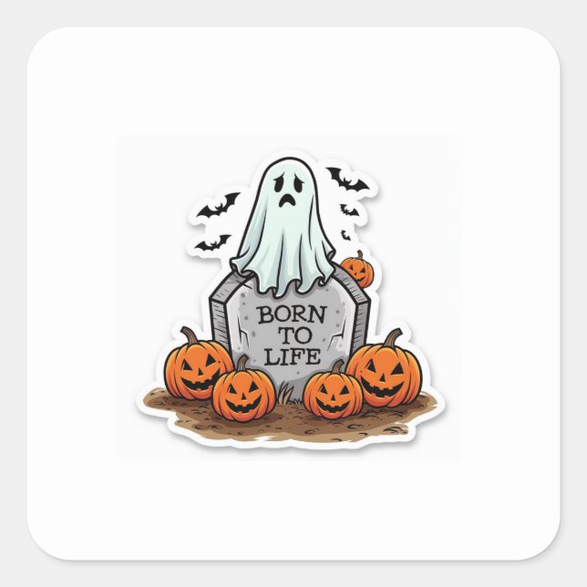 Adesivo Quadrado Nascer de ser vida (Frente)