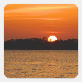 Adesivo Quadrado Nascer do Sol Sobre a Baía de Perdido