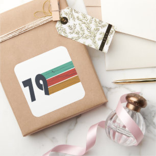 Adesivo Quadrado Nascer em presente de aniversário de 1979