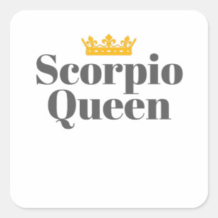 Adesivo Quadrado Nascer para mulheres novembro outubro Scorpio Quee