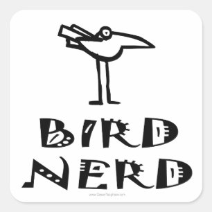 Adesivo Quadrado Nascimento, observação de aves, ornitologia
