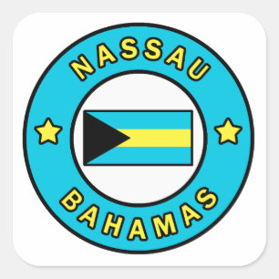 Adesivo Quadrado Nassau Bahamas