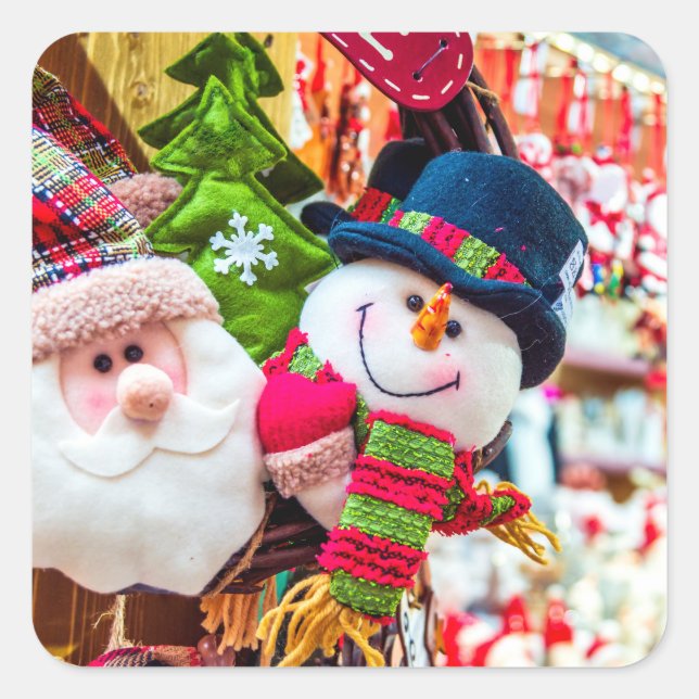 Adesivo Quadrado Natal (Frente)