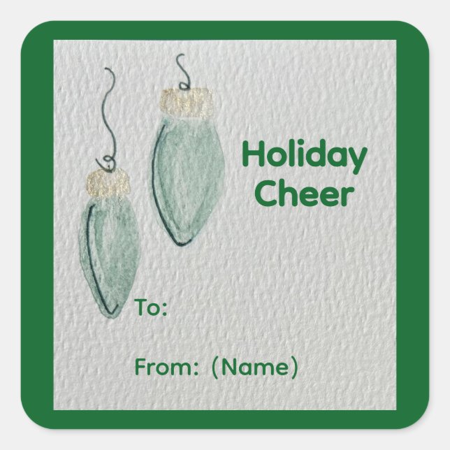 Adesivo Quadrado Natal (Frente)