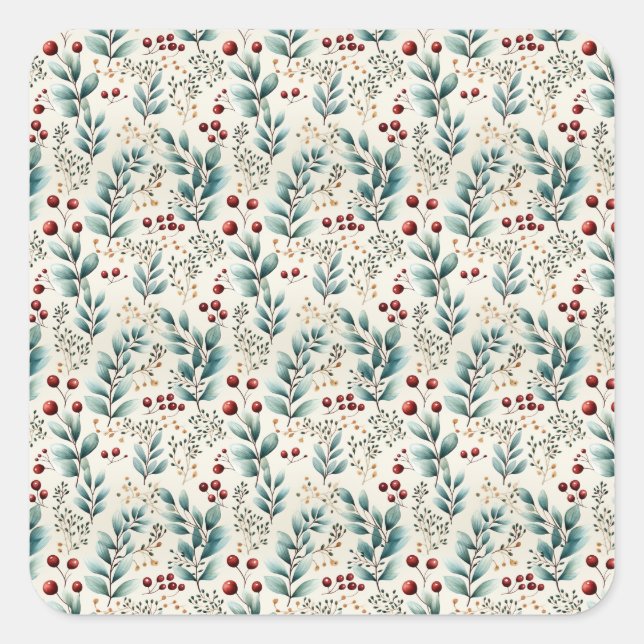 Adesivo Quadrado Natal (Frente)