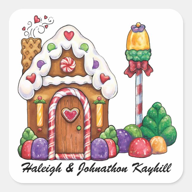 Adesivo Quadrado Natal (Frente)