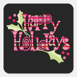 Adesivo Quadrado Natal