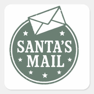 Adesivo Quadrado Natal Antigo Polo Norte