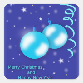 Adesivo Quadrado Natal de Natal animado