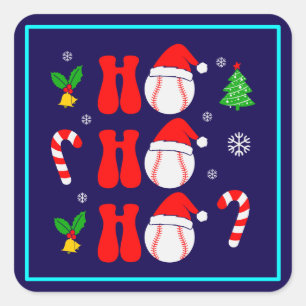 Adesivo Quadrado Natal Ho Ho Engraçado Xmas-85211