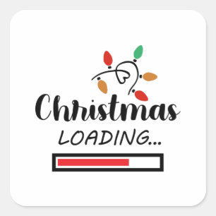 Adesivo Quadrado Natal Legal Noel Geek Engraçado Ideia do Presente