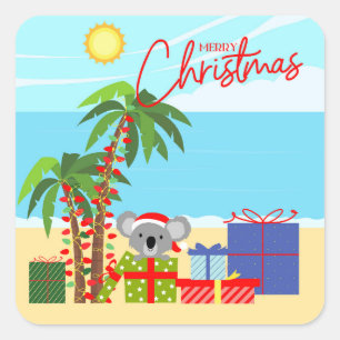 Adesivo Quadrado Natal na Austrália