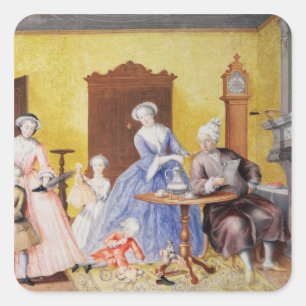 Adesivo Quadrado Natal na Casa Real da Imprensa