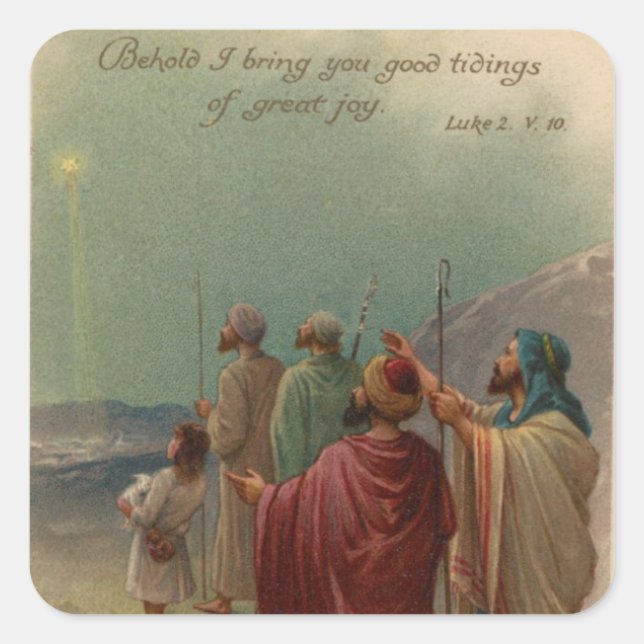 Adesivo Quadrado Natal Natividade (Frente)