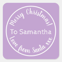 Natal personalizado de Papais noeis Purple Lilac