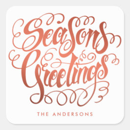 ADESIVO QUADRADO NATAL | PILHA DE FERIDA