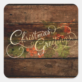 Adesivo Quadrado Natal Russo