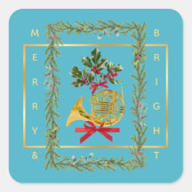 Natal Turquesa de Trompa Francesa Elegante