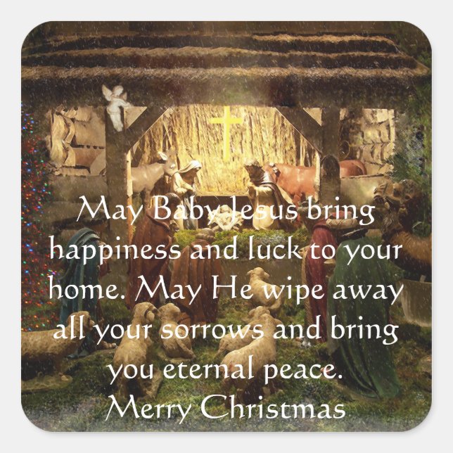 Adesivo Quadrado Natividade (Frente)